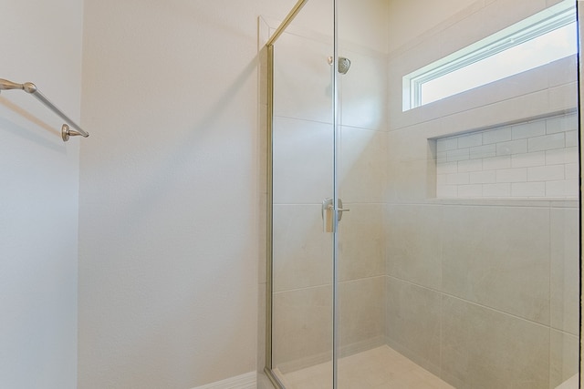 bathroom with walk in shower