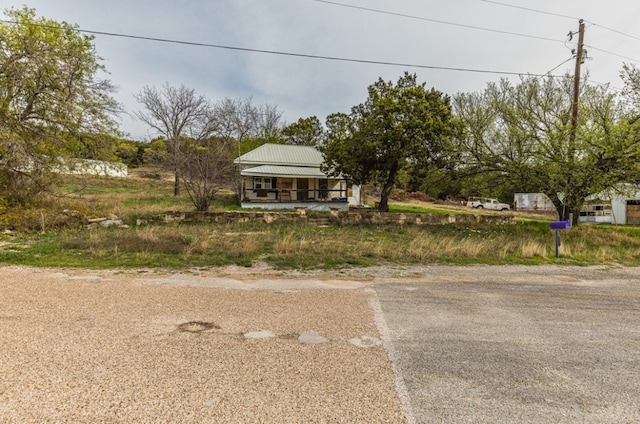 view of front of home featuring covered porch