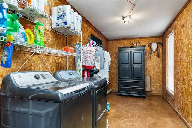 laundry area featuring separate washer and dryer