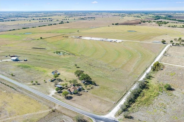 drone / aerial view featuring a rural view