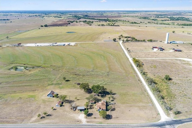 bird's eye view featuring a rural view