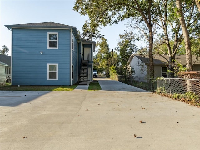 view of side of property