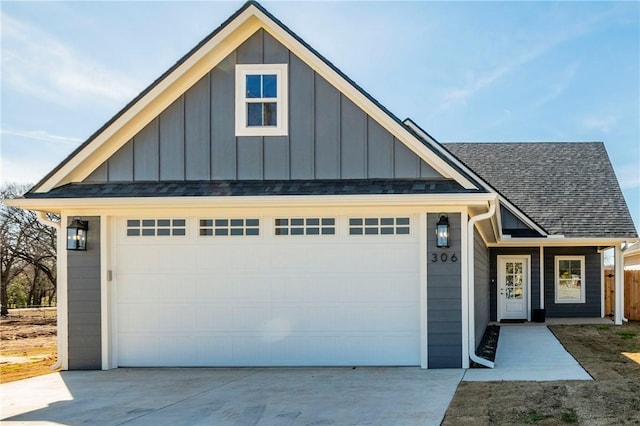 view of front of home featuring a garage