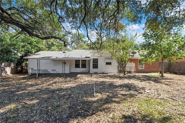 view of rear view of property