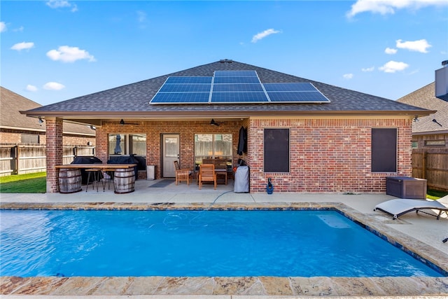 view of pool featuring an outdoor hangout area and a patio area