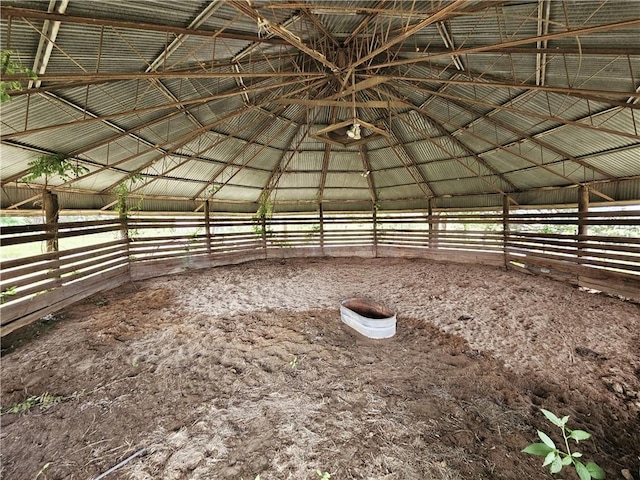 view of horse barn