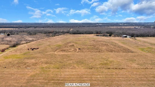 drone / aerial view featuring a rural view