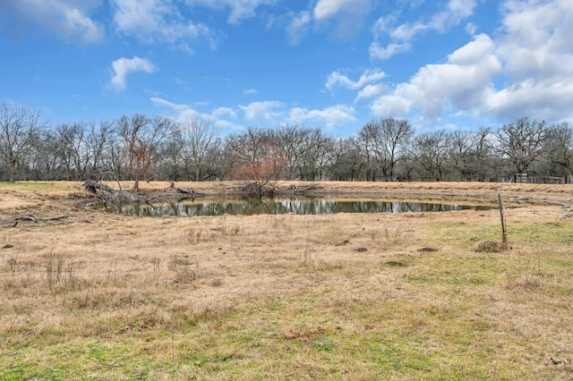 view of yard featuring a water view