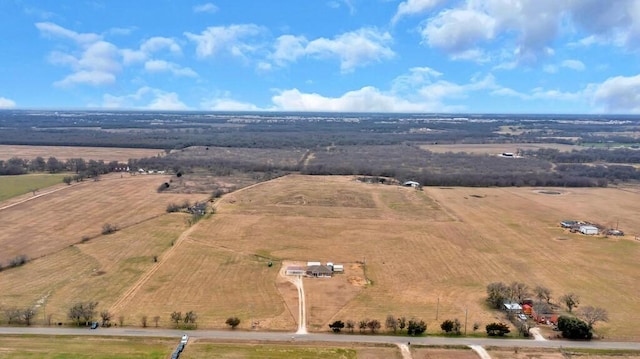 drone / aerial view with a rural view