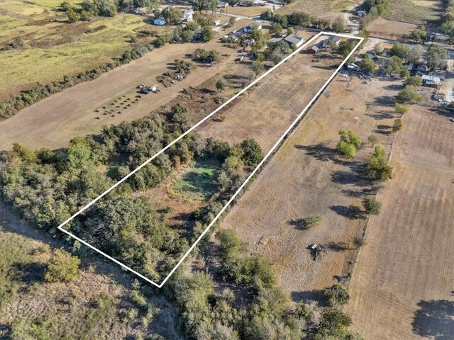 bird's eye view featuring a rural view