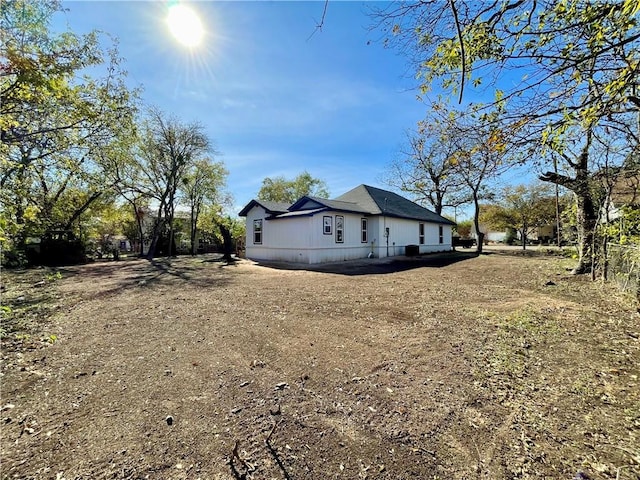 view of side of property