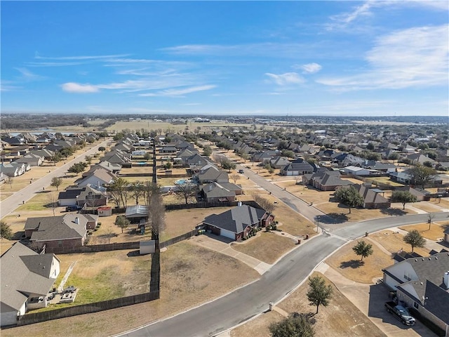 aerial view featuring a residential view