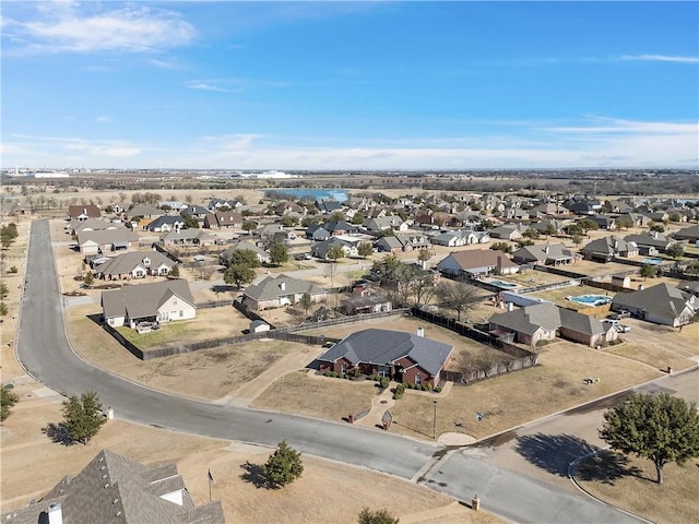 bird's eye view featuring a residential view