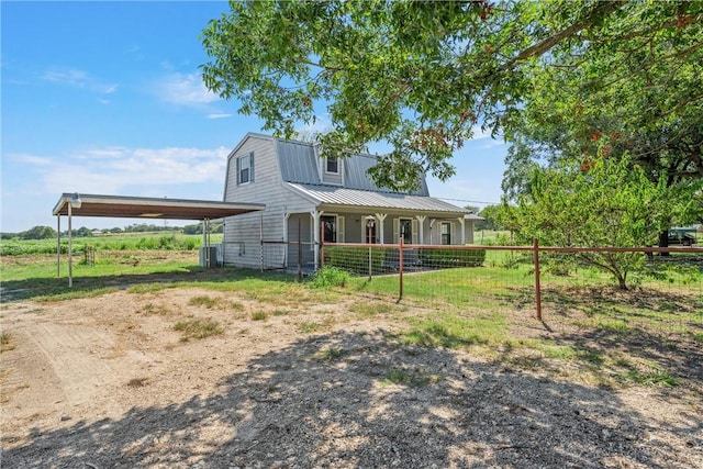 view of rear view of property