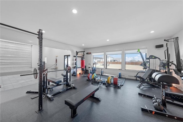 view of exercise room