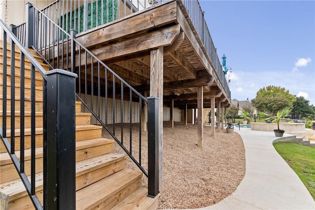 view of horse barn