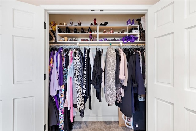 view of closet