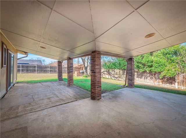 view of patio / terrace with a fenced backyard