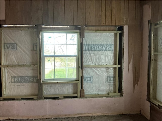 interior details with wood walls