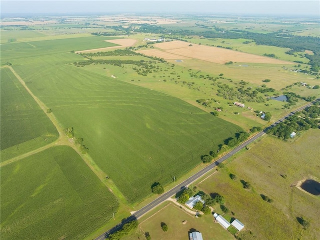 bird's eye view featuring a rural view