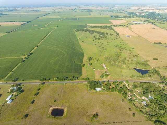 drone / aerial view featuring a rural view