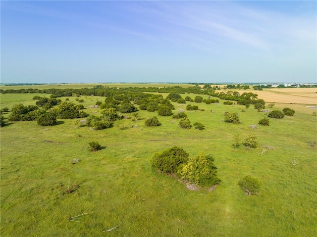 aerial view featuring a rural view