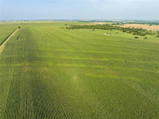 drone / aerial view featuring a rural view