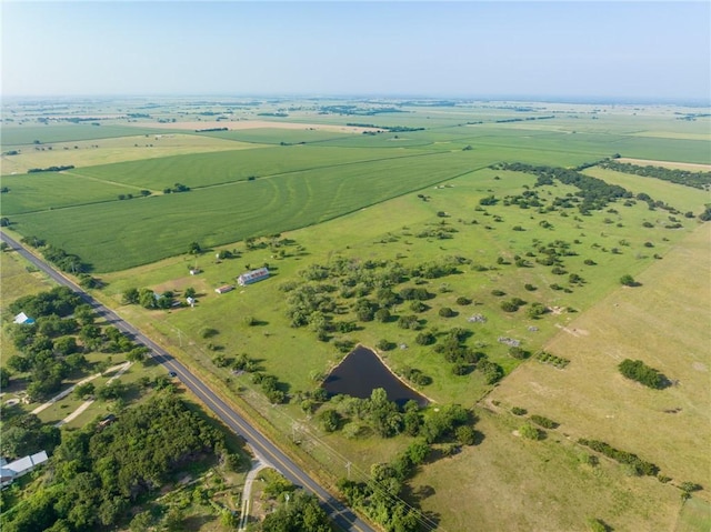 bird's eye view featuring a rural view