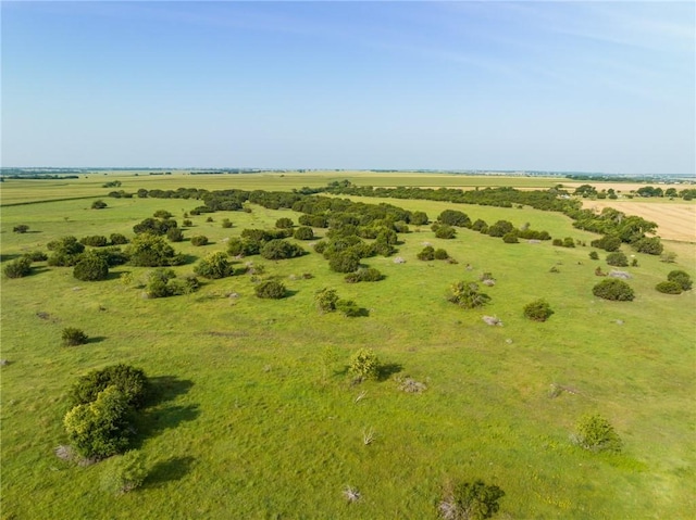 aerial view with a rural view