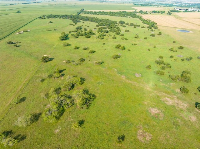 aerial view featuring a rural view