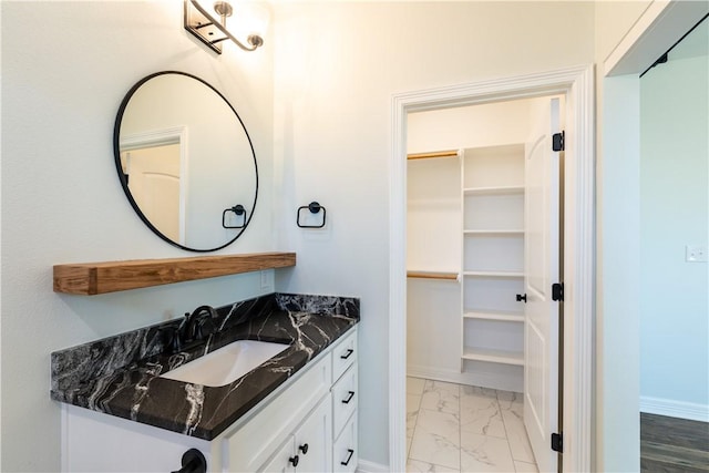 bathroom featuring vanity