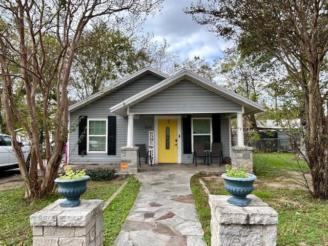 bungalow-style house with a porch