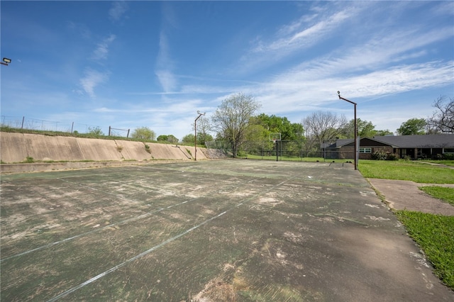 view of sport court