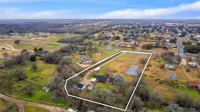 birds eye view of property