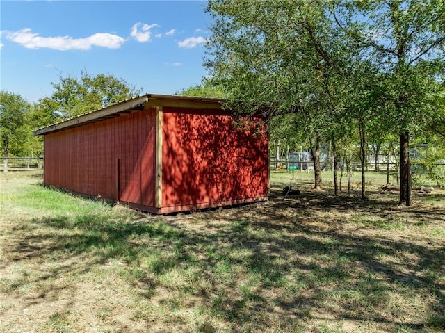 view of outdoor structure