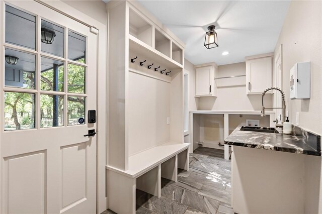 mudroom featuring sink