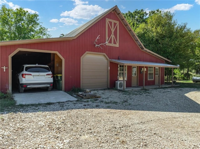 exterior space featuring ac unit