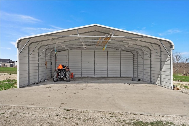 view of outbuilding featuring a carport