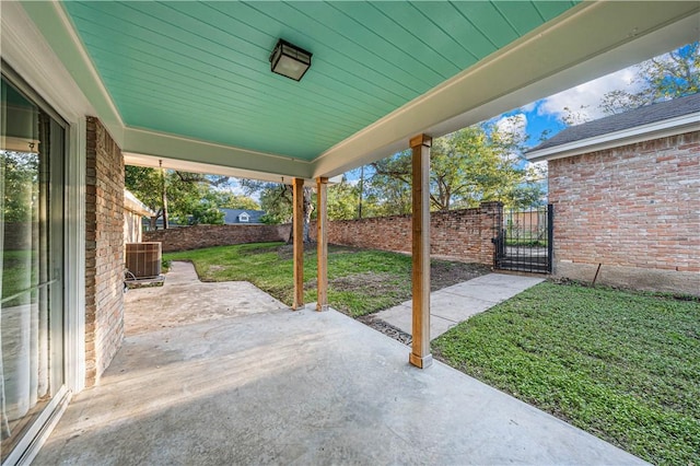 view of patio / terrace featuring cooling unit