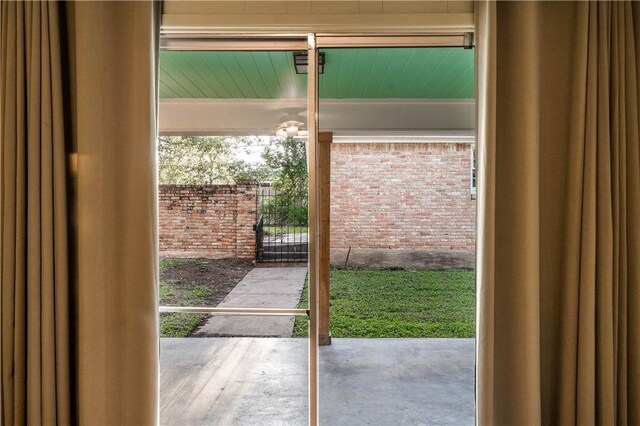 view of doorway