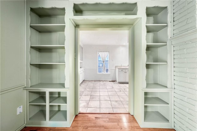 interior space featuring hardwood / wood-style flooring