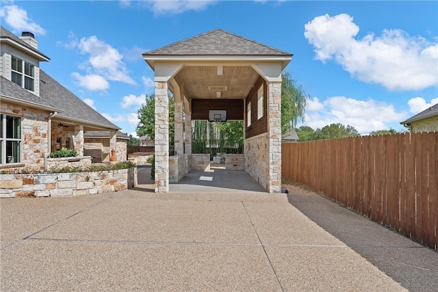 exterior space featuring a patio area