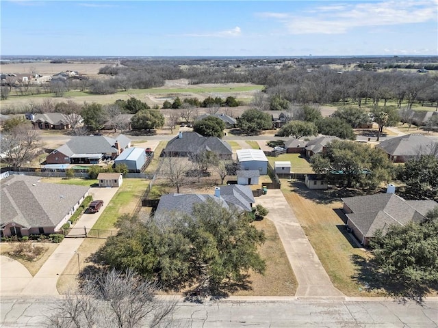 bird's eye view featuring a residential view