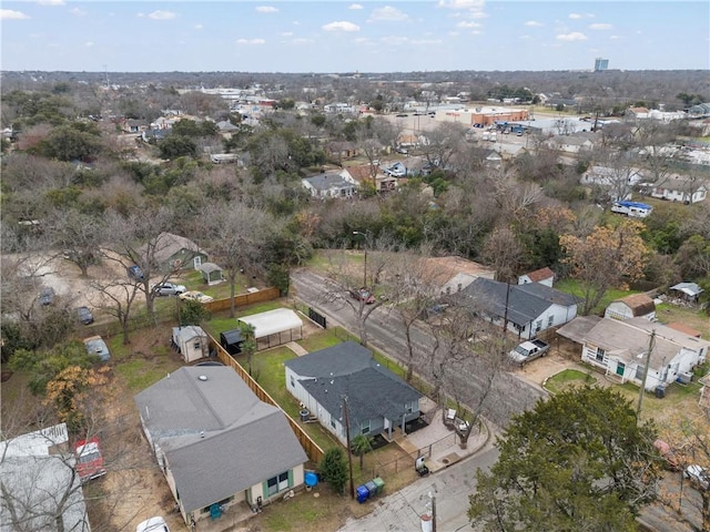 bird's eye view featuring a residential view