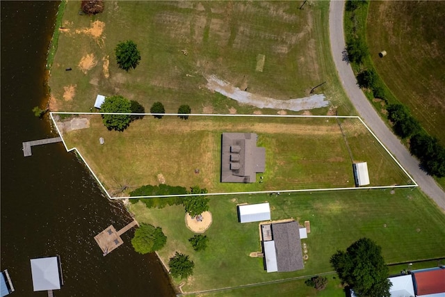 bird's eye view featuring a rural view