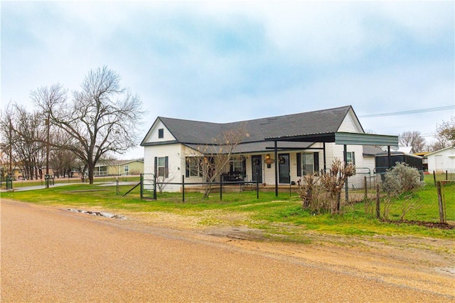 view of front of home