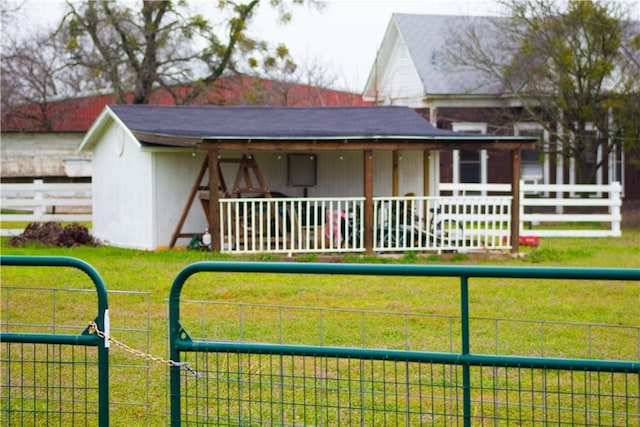 view of rear view of property