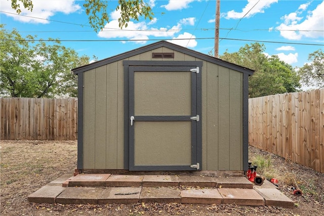 view of outbuilding