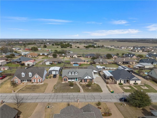 aerial view featuring a residential view