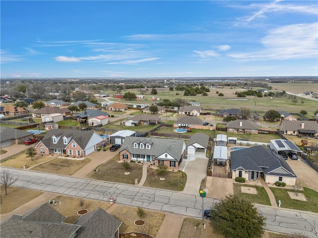 drone / aerial view with a residential view